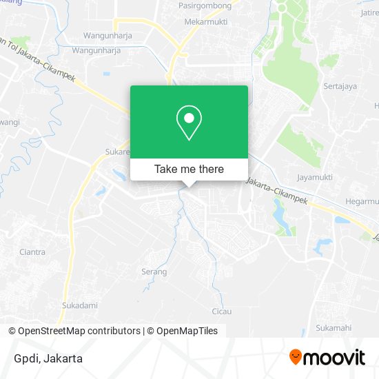Gpdi, Cikarang Selatan 17330 map