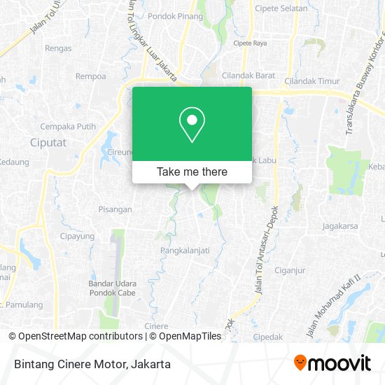 Bintang Cinere Motor map