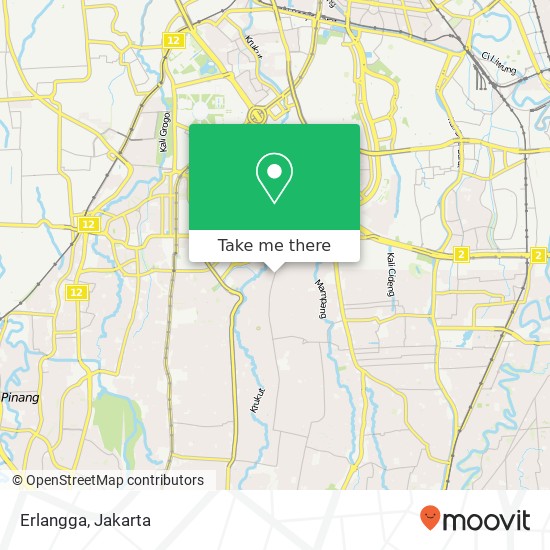 Erlangga, Jalan Bangka Raya map