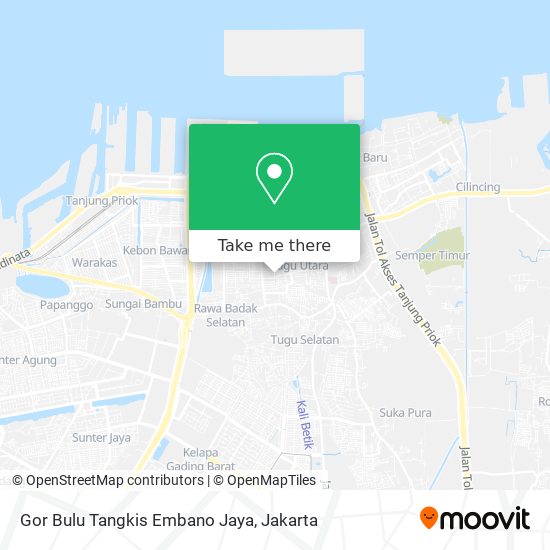 Gor Bulu Tangkis Embano Jaya map