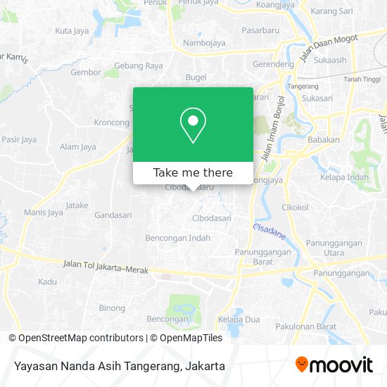Yayasan Nanda Asih Tangerang map