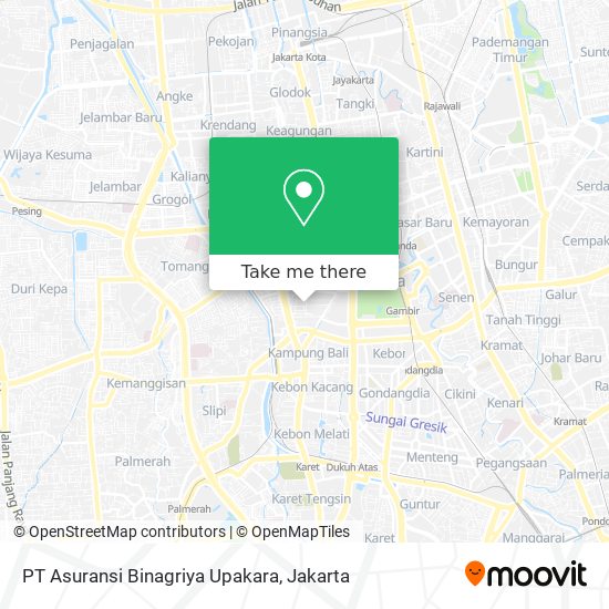 PT Asuransi Binagriya Upakara map
