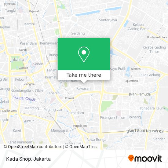 Kada Shop map