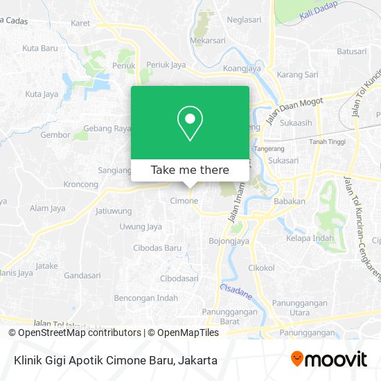 Klinik Gigi Apotik Cimone Baru map