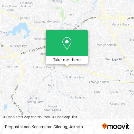 Perpustakaan Kecamatan Ciledug map