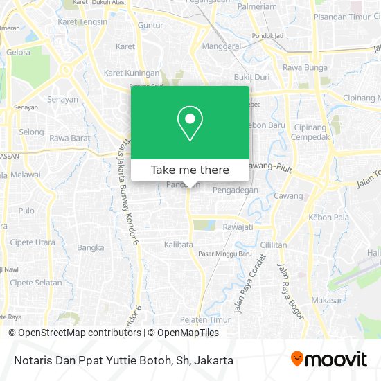 Notaris Dan Ppat Yuttie Botoh, Sh map