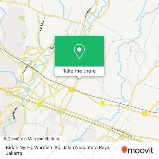 Bidan Ny. Hj. Wardiah. Ab, Jalan Nusantara Raya map