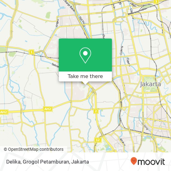 Delika, Grogol Petamburan map