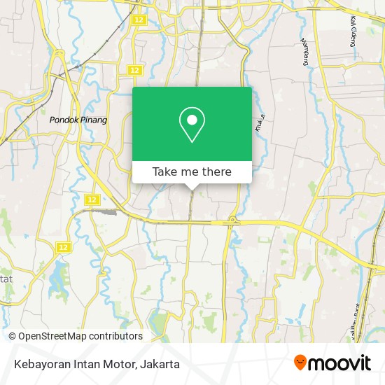 Kebayoran Intan Motor map