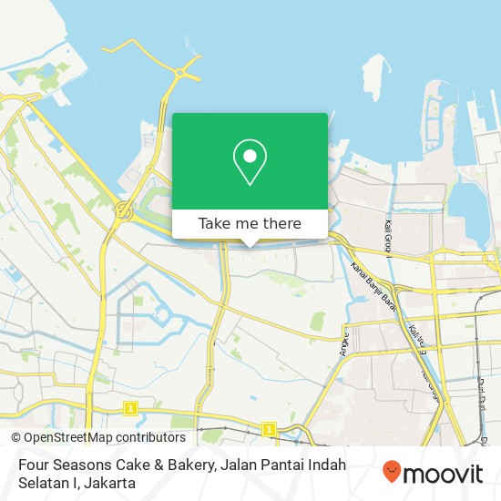 Four Seasons Cake & Bakery, Jalan Pantai Indah Selatan I map