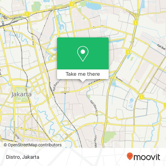 Distro, Jalan Cempaka Baru Timur Kemayoran map