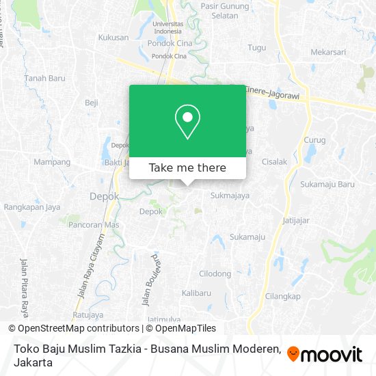 Toko Baju Muslim Tazkia - Busana Muslim Moderen map
