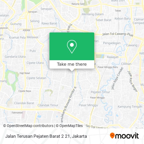 Jalan Terusan Pejaten Barat 2 21 map