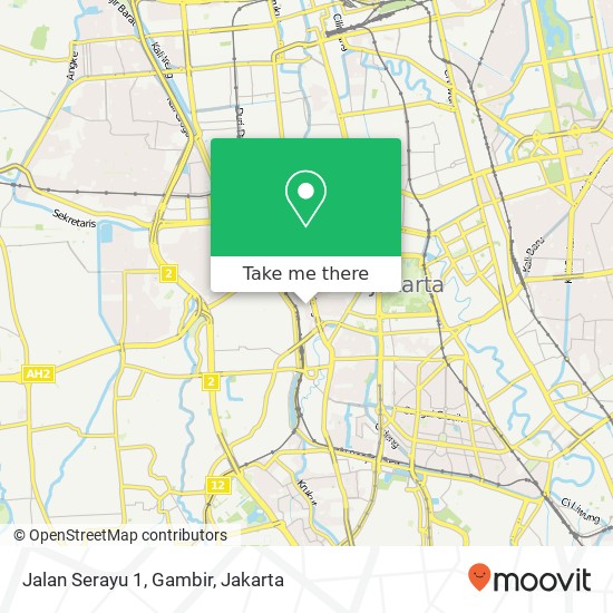 Jalan Serayu 1, Gambir map