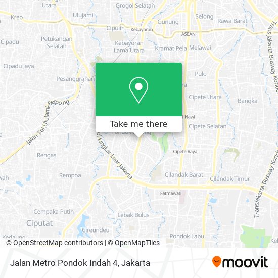 Jalan Metro Pondok Indah 4 map