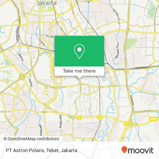 PT Astron Polaris, Tebet map