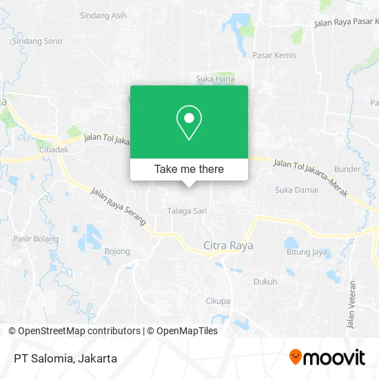 PT Salomia, Cikupa map