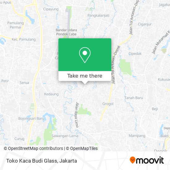 Toko Kaca Budi Glass map