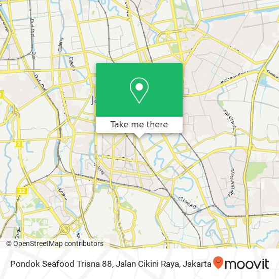 Pondok Seafood Trisna 88, Jalan Cikini Raya map