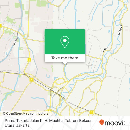 Prima Teknik, Jalan K. H. Muchtar Tabrani Bekasi Utara map