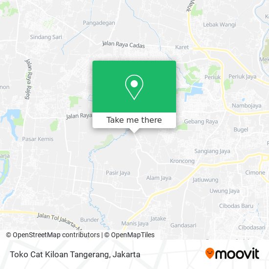 Toko Cat Kiloan Tangerang map