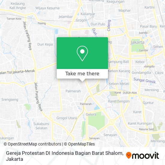 Gereja Protestan DI Indonesia Bagian Barat Shalom map