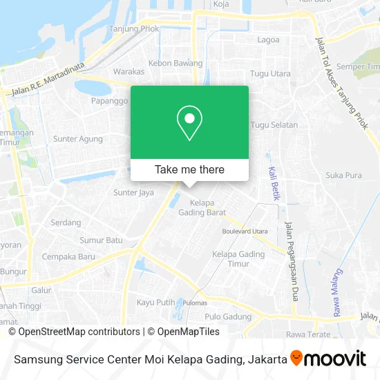 Samsung Service Center Moi Kelapa Gading map