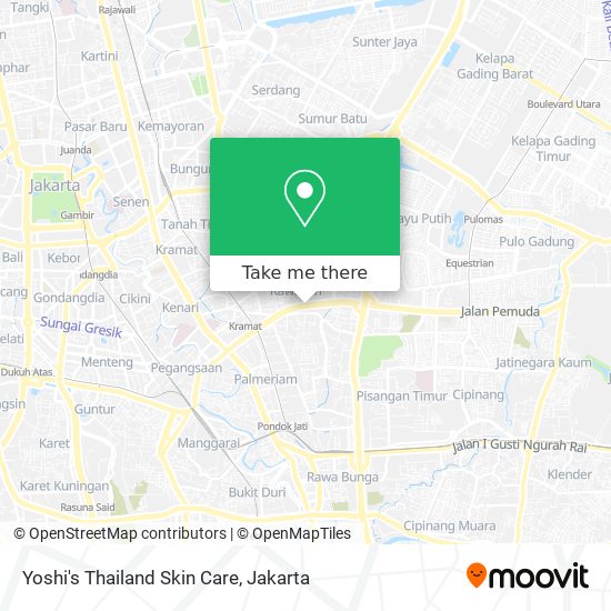 Yoshi's Thailand Skin Care map