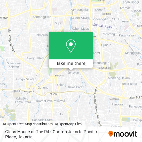 Glass House at The Ritz-Carlton Jakarta Pacific Place map