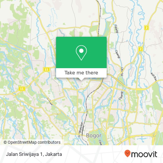Jalan Sriwijaya 1, Tanah Sereal map