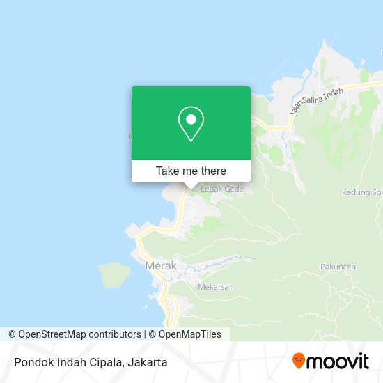 Pondok Indah Cipala, Pulomerak map