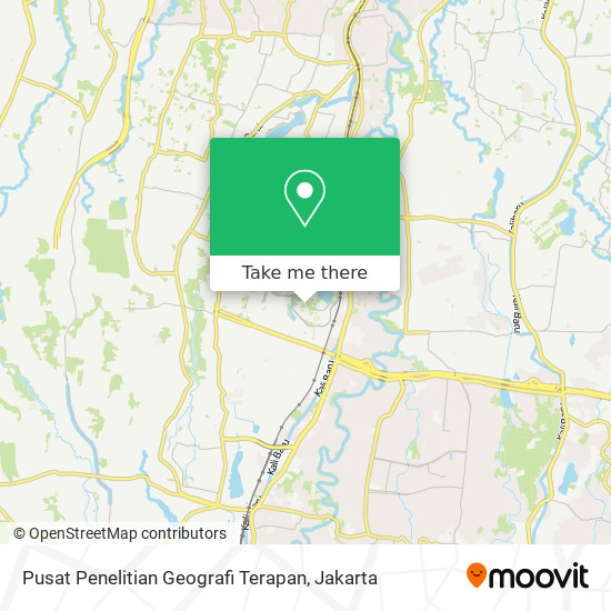 Pusat Penelitian Geografi Terapan map