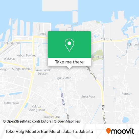 Toko Velg Mobil & Ban Murah Jakarta map