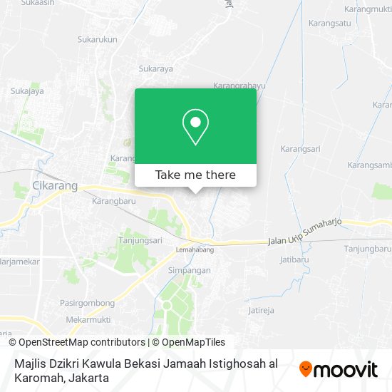 Majlis Dzikri Kawula Bekasi Jamaah Istighosah al Karomah map