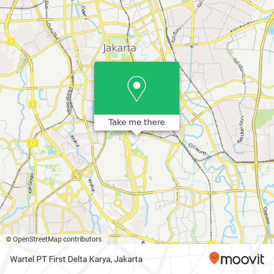 Wartel PT First Delta Karya map