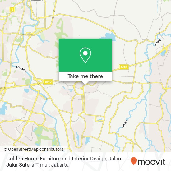 Golden Home Furniture and Interior Design, Jalan Jalur Sutera Timur map