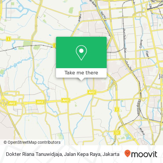 Dokter Riana Tanuwidjaja, Jalan Kepa Raya map