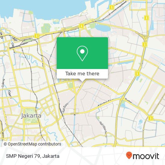 SMP Negeri 79, Jalan Galindra map