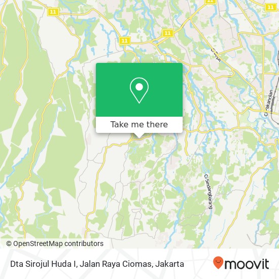 Dta Sirojul Huda I, Jalan Raya Ciomas map