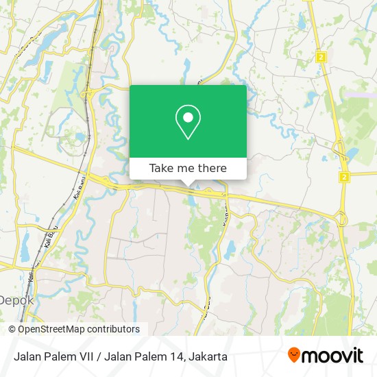 Jalan Palem VII / Jalan Palem 14 map