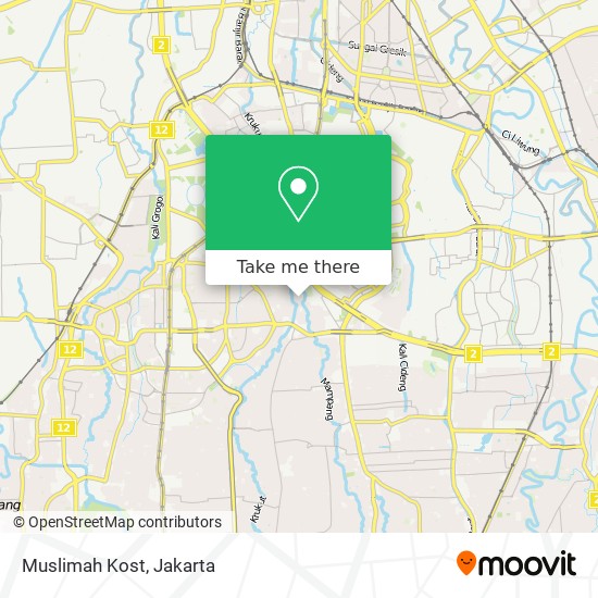 Muslimah Kost map