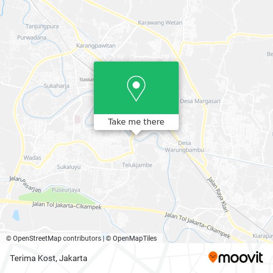 Terima Kost map