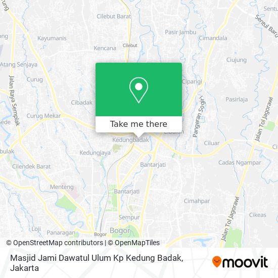 Masjid Jami Dawatul Ulum Kp Kedung Badak map