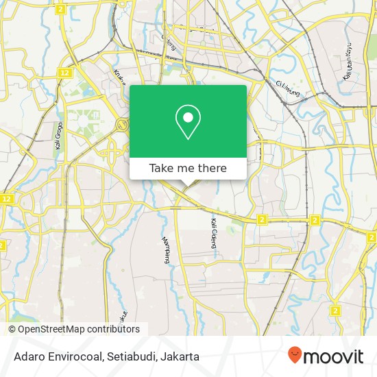 Adaro Envirocoal, Setiabudi map