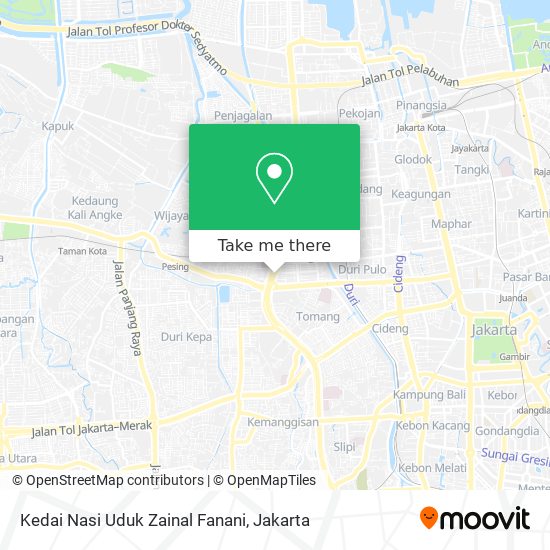 Kedai Nasi Uduk Zainal Fanani map