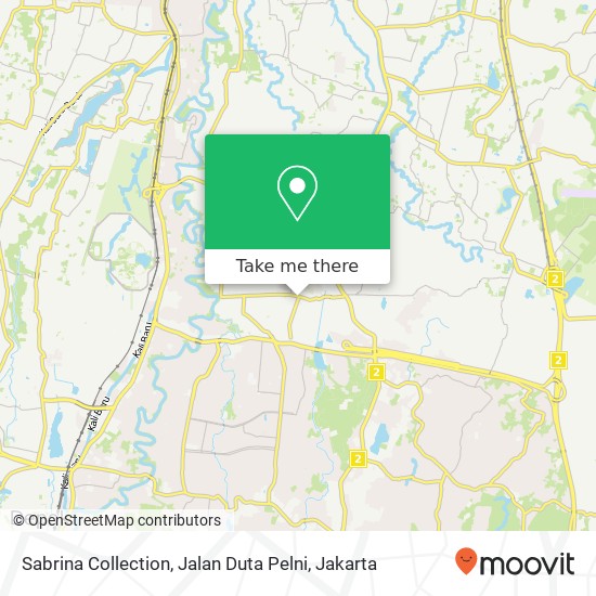 Sabrina Collection, Jalan Duta Pelni map