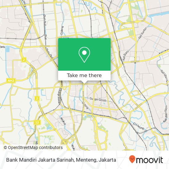 Bank Mandiri Jakarta Sarinah, Menteng map