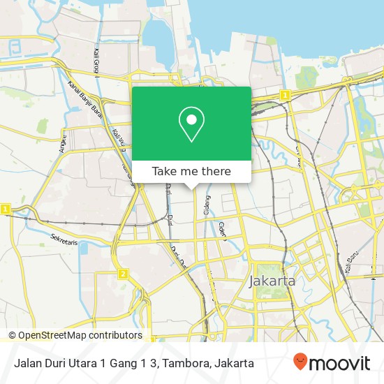 Jalan Duri Utara 1 Gang 1 3, Tambora map