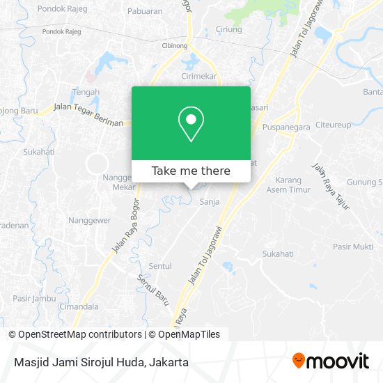 Masjid Jami Sirojul Huda map
