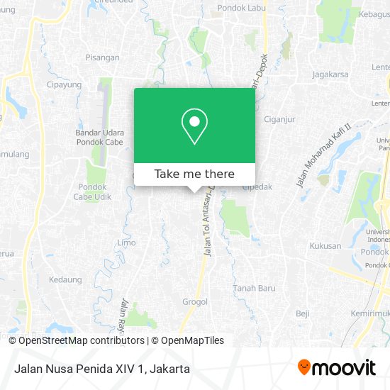 Jalan Nusa Penida XIV 1 map